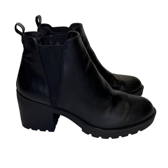 Xappeal Laura Women's Moto Chelsea Boot Size 8 Black Leather Pull On - Picture 2 of 13